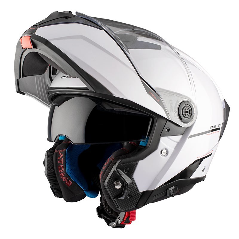 CASQUE MT HELMETS ATOM 2 SV SOLID GLOSS WHITE