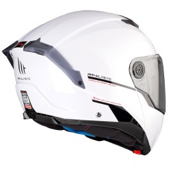 CASQUE MT HELMETS ATOM 2 SV SOLID GLOSS WHITE