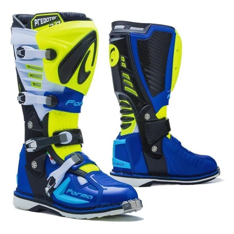 BOTTES FORMA PREDATOR 2.0  JAUNE FLUO BLANC BLEU