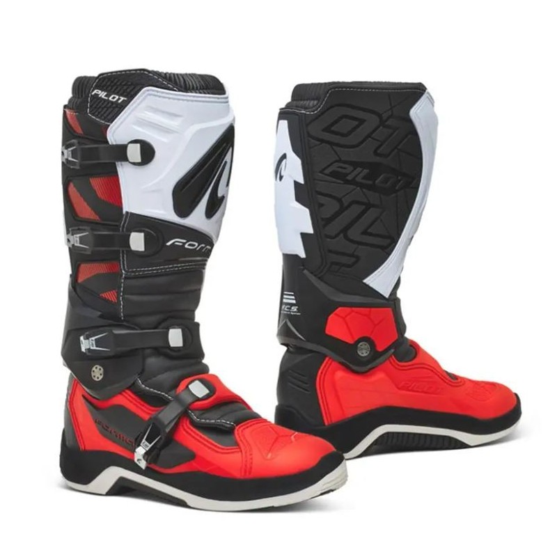 BOTTES FORMA PILOT NOIR ROUGE BLANC