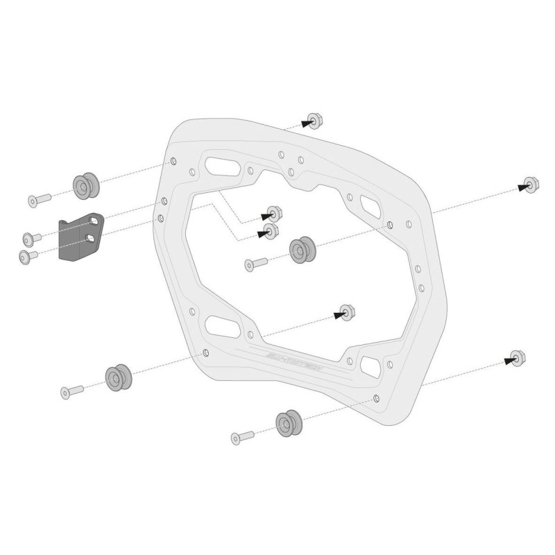ADAPATATEUR POUR PRO SIDE CARRIER SW-MOTECH