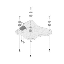 ADAPTATEUR KIT FOR ADVENTURE-RACK NOIR SW-MOTECH