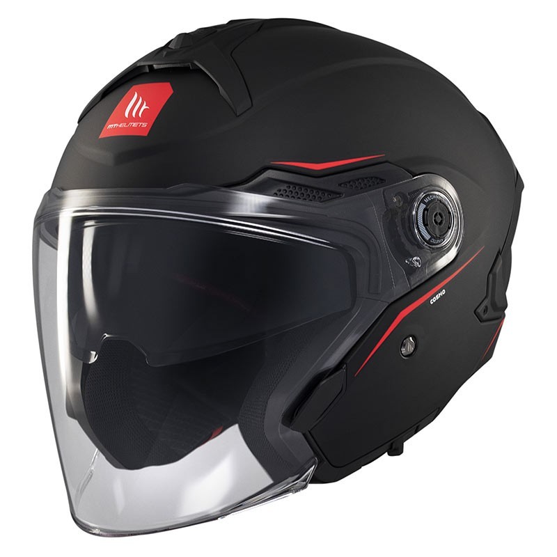 CASQUE MT HELMETS COSMO SV SOLID NOIR MAT A1