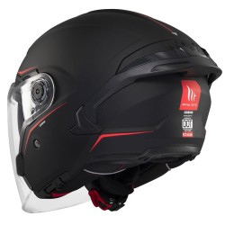 CASQUE MT HELMETS COSMO SV SOLID NOIR MAT A1