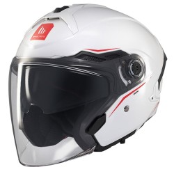 CASQUE MT HELMETS COSMO SV SOLID GLOSS WHITE A0