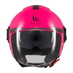 CASQUE MT HELMETS VIALE SV SOLID FLUOR PINK GLOSS A8