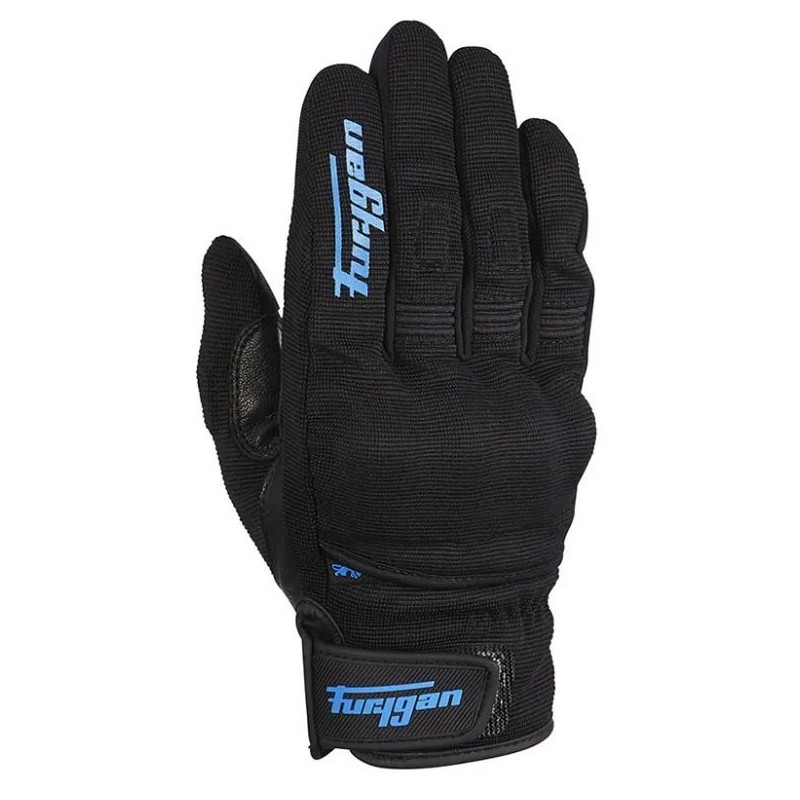 GANTS FURYGAN JET LADY D3O NOIR / BLEU TURQUOIS