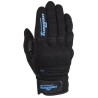 GANTS FURYGAN JET LADY D3O NOIR / BLEU TURQUOIS